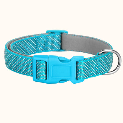 Reflective Nylon Dog Collar – Lightweight, Night-Safe Collar, Small to Large Breeds